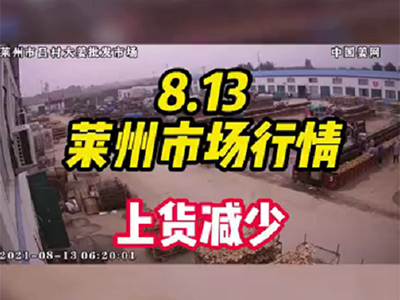 8月13日 萊州生姜交易實況（行情穩弱） (870播放)