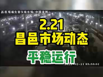 2月21日 昌邑生姜交易實況（平穩運行） (984播放)