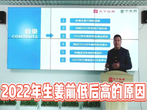 2022年生姜前低后高的原因