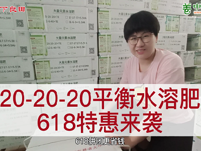 618特惠來襲--20-20-20平衡水溶肥 ()