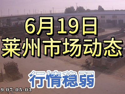 6月19日 萊州生姜交易實況（行情微弱） (4158播放)