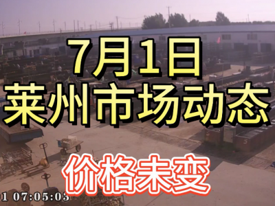 7月1日 萊州生姜交易實況（價格平穩） (4190播放)