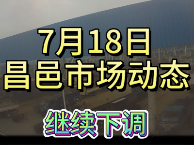 7月18日 昌邑生姜交易實況（繼續下調） (4136播放)