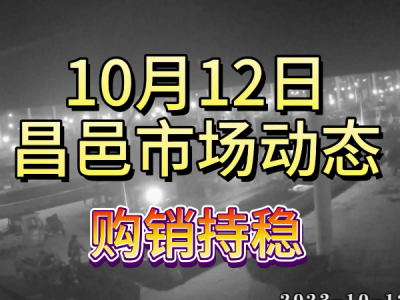 10月12日 昌邑生姜交易實況（購銷持穩） (4669播放)