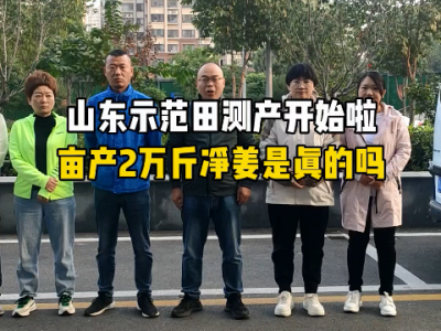 中姜網山東生姜基地測產小組出發啦！ (4443播放)