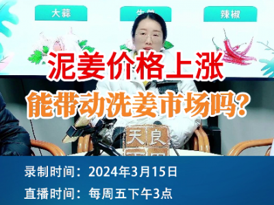 泥姜價(jià)格上漲，能帶動(dòng)洗姜市場(chǎng)嗎？ (107播放)