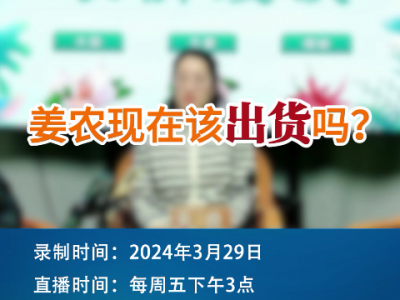 姜農現在該出貨嗎？ ()