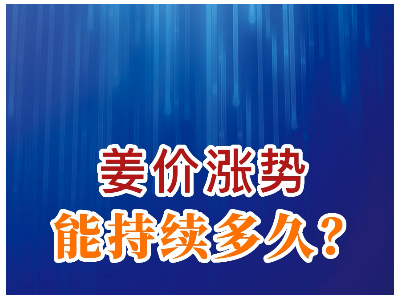 姜價漲勢能持續多久？ ()