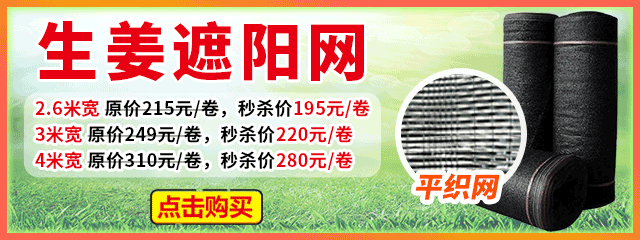 生姜遮陽網