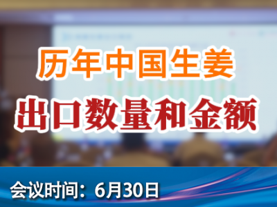 歷年中國(guó)生姜出口數(shù)量和金額 (172播放)