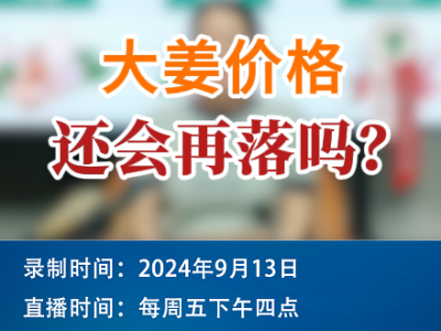 農情漫談：大姜價格還會再落嗎？ (268播放)