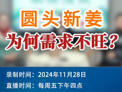農情漫談：圓頭新姜為何需求不旺？ ()