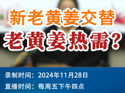 農情漫談：新老黃姜交替，老黃姜熱需？ ()