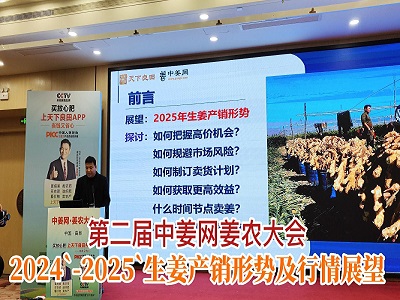 專家講座：2024-2025年生姜產(chǎn)銷形勢(shì)及行情展望 ()
