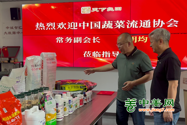 中國蔬菜流通協會常務副會長陳明均蒞臨“天下良田”指導工作